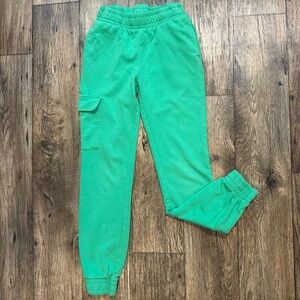 ONLY Kids Green Unisex Jogger Pants Size 13 years